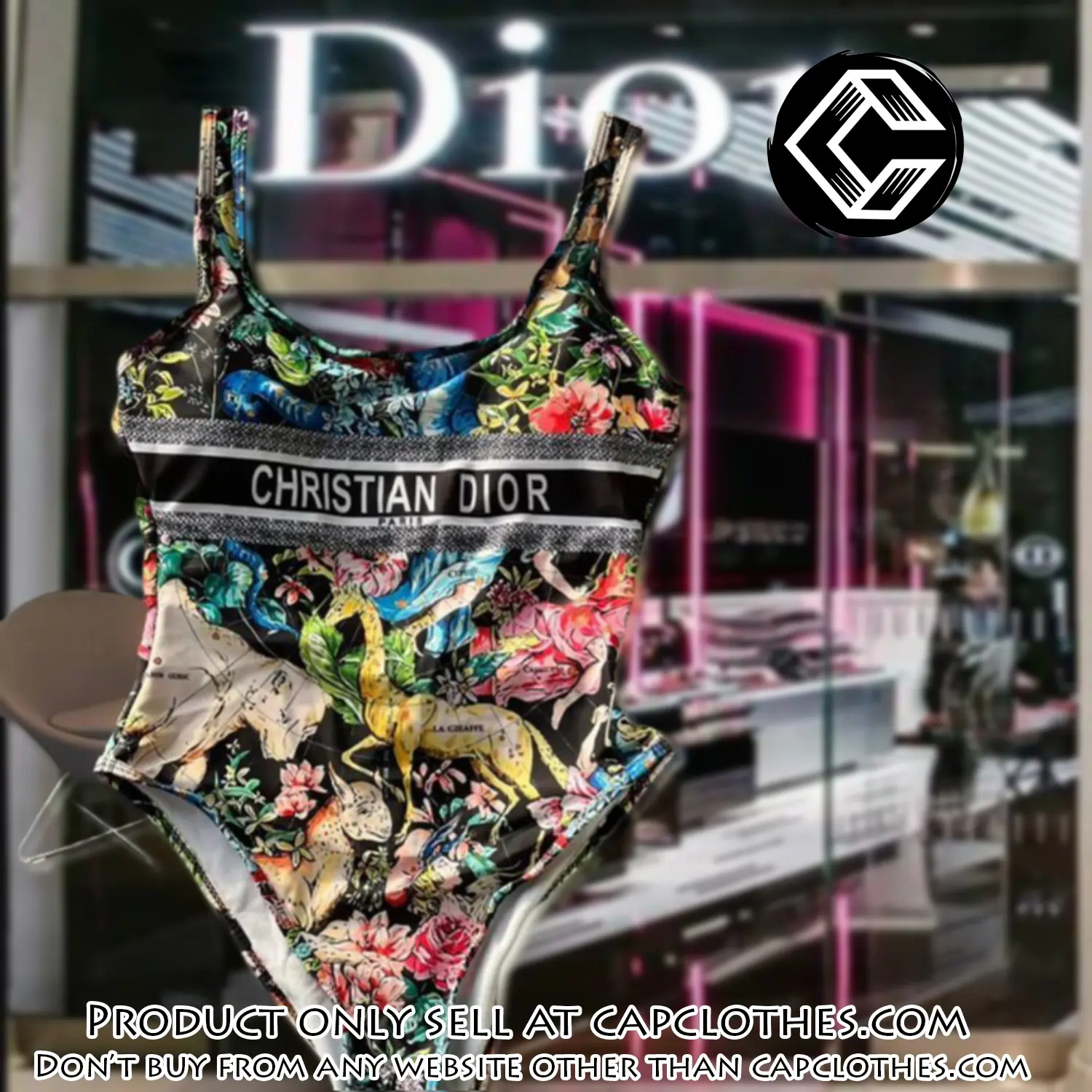 Christian dior swimwear beachwear one piece swimsuit osw1044 cc1705800